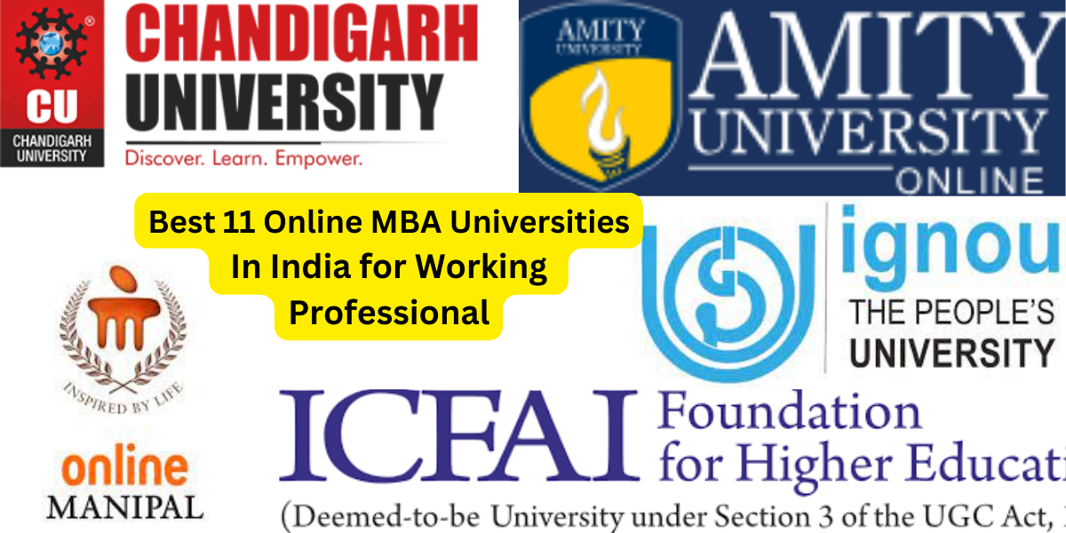 The List Of Best 11 Online MBA Universities In India